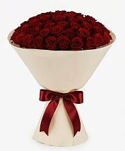 Букет 101 Бордовая роза Блэк Бакарра в Касли