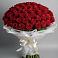 Букет 101 Красная роза Блэк Мэджик в Касли