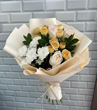 Букет цветов из:  Розы и Хризантемы в Касли