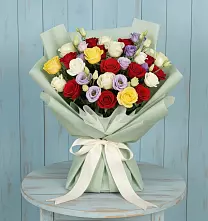 Букет цветов из:  Розы в Касли