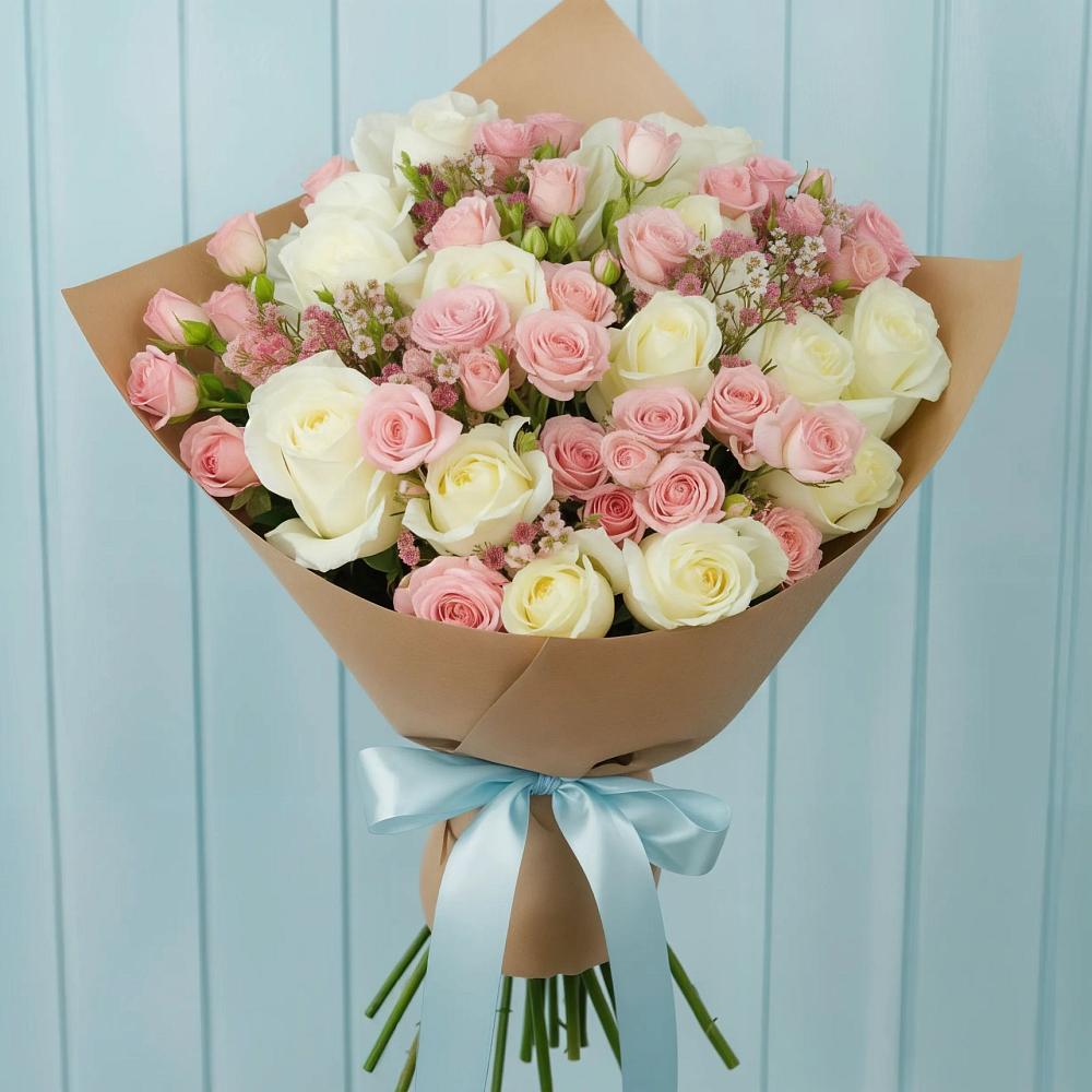 Букет цветов из: Розы в Касли