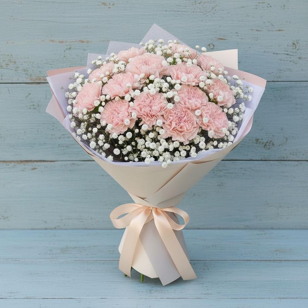 Букет цветов из: Гвоздики в Касли