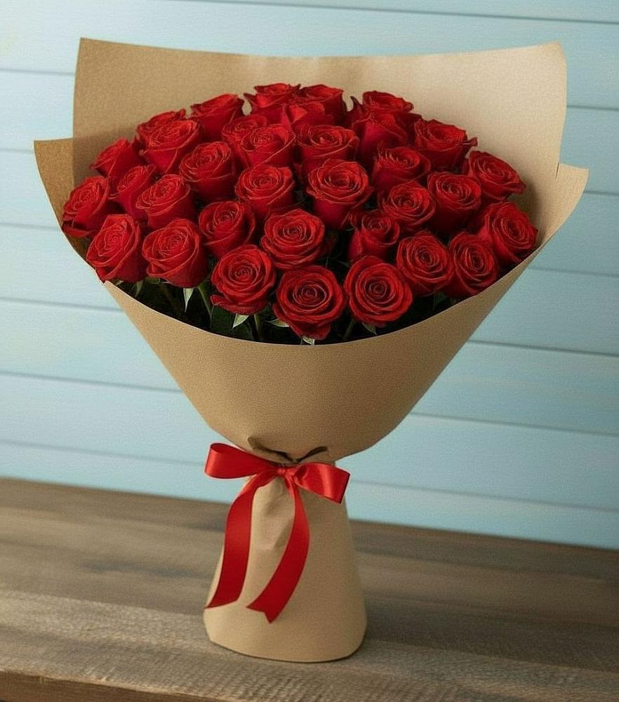 Букет Красные розы Милано в Касли