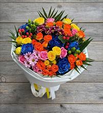 Букет цветов из:  Розы и Хризантемы #REPLACE_PRED# Касли