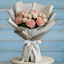 Букет цветов из:  Розы в Касли
