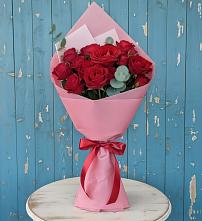 Букет цветов из:  Розы в Касли
