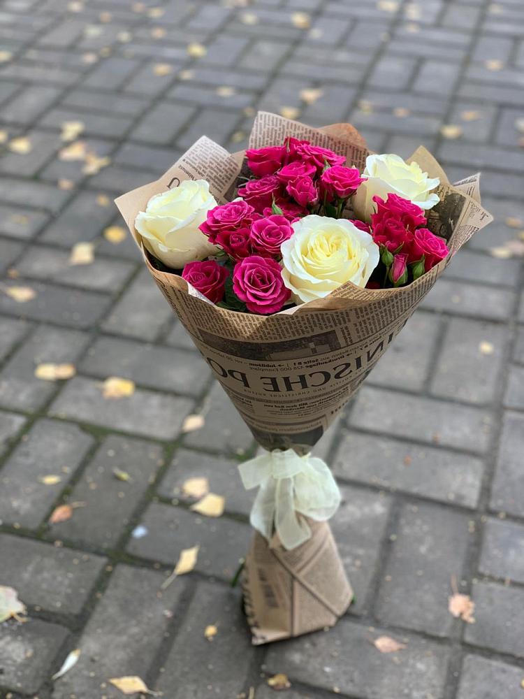 Букет цветов из: Розы в Касли