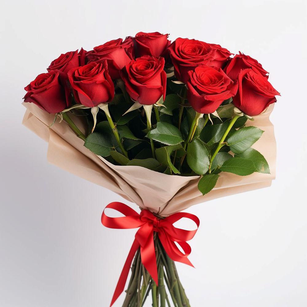 Букет 11 Красных роз Эдлесс Лав в Касли