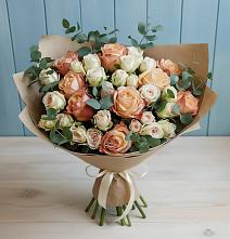 Букет цветов из:  Альстромерии и Розы #REPLACE_PRED# Касли